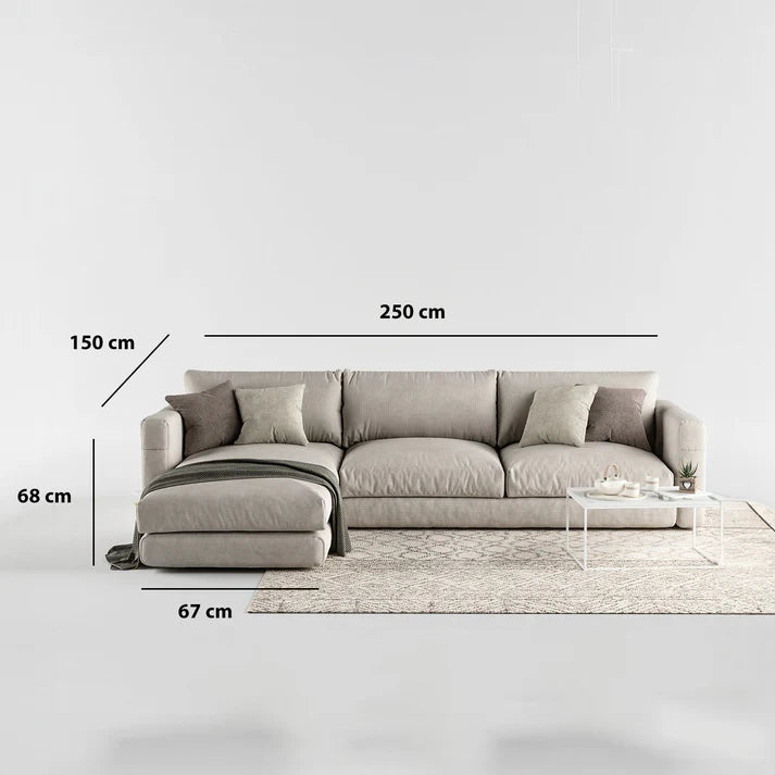 Beech wood corner 150 x 250 cm - LS12