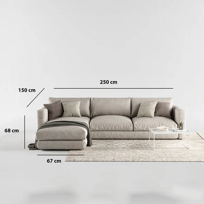Beech wood corner 150 x 250 cm - LS12