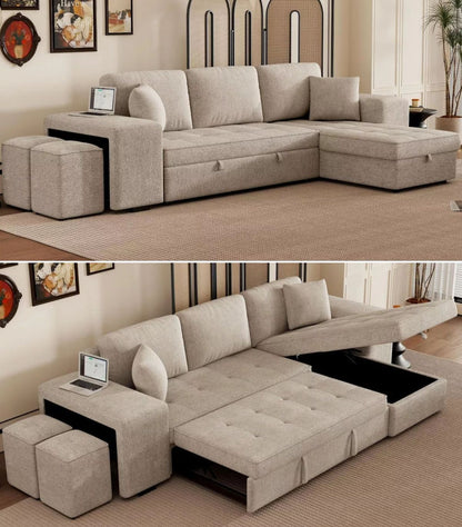 Sofa Bed with Storage 280 x 170 cm - LS17