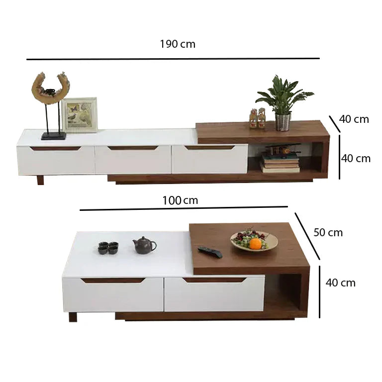 TV table with coffee table - AO10